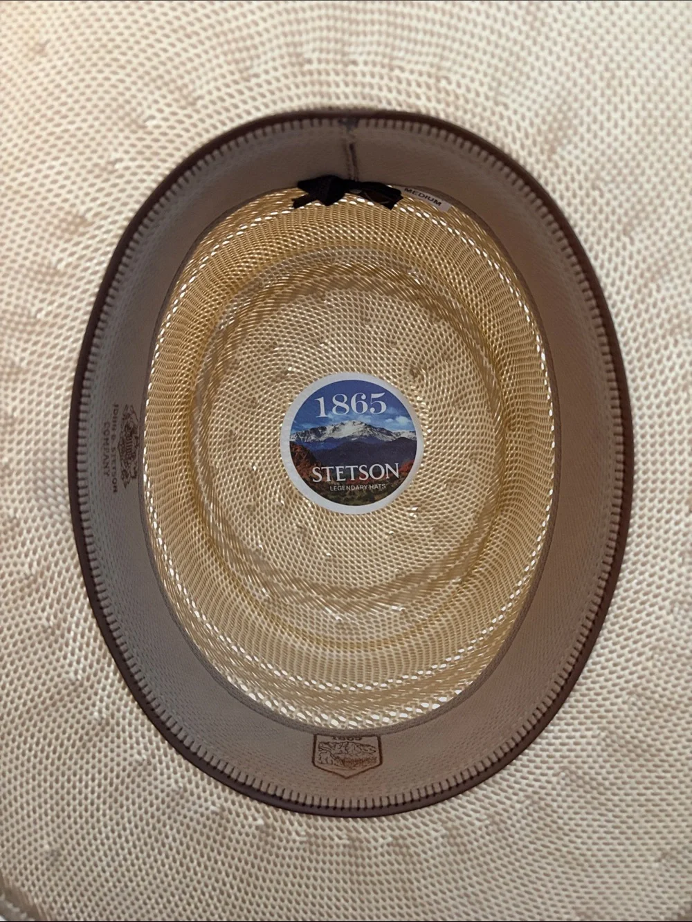Stetson Natural Straw Boater Hat